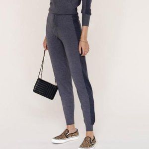 NWT Heartloom Melia High Rise Knit Jogger Grey / Blue size Medium